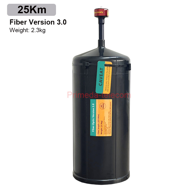FPV Drones Optical Fiber Image Data Module Relay Extender Optical Link Sky up to 3Km/5Km/10Km/15Km/20km/25Km/30Km of Wired Signal Transmission Anti-Interference