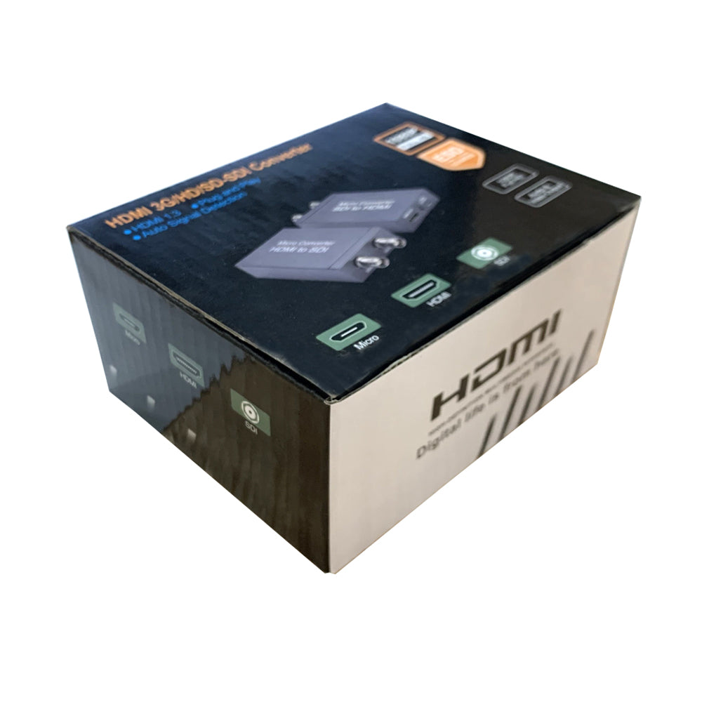 Convertidor Micro HDMI a SDI con salida en bucle, compatible con 3G HD SDI, 1 unidad