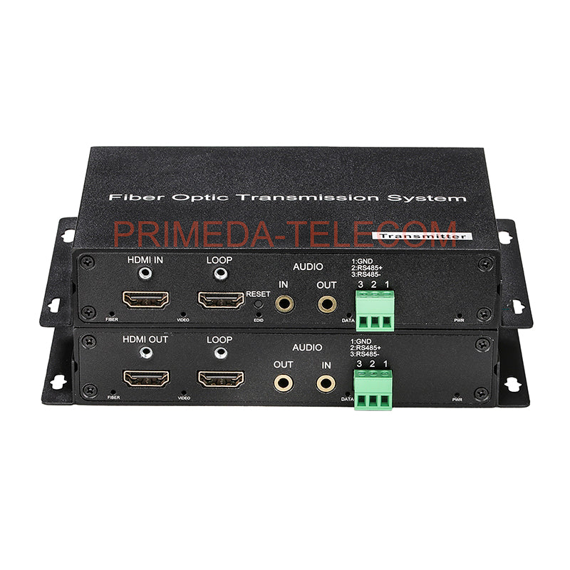 4K HDMI Over Fiber Converter LC with independent 3.5mm audio and RS232 485 Singlemode up 10Km Uncompressed 10G SFP Transceiver Included up 4K@60Hz High quality A Pair