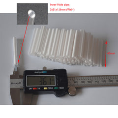 Ribbon Mass Fiber optic Splice Fusion Protection sleeves Clear, Dual ceramic D-shape strength,  100pcs