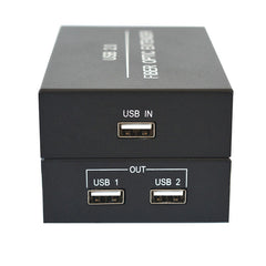 USB2.0 over fiber Extenders 1 in 2 out - 1x2 USB Fiber optic converters adapter splitter Singlemode single fiber up 20Km A set for U disk USB cameras printer scanner