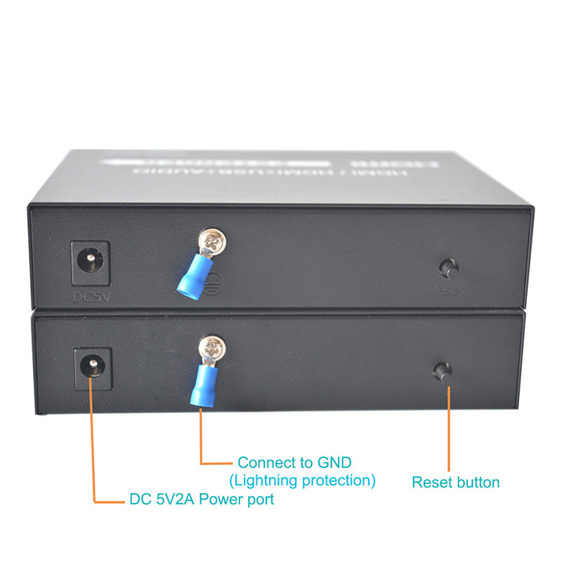 HDMI Extenders over fiber optic a set,with KVM 1080P HDMI over fiber optic converters -SC Singlemode single fiber up 20Km Multimode 500m ,Transmitter and Receiver included