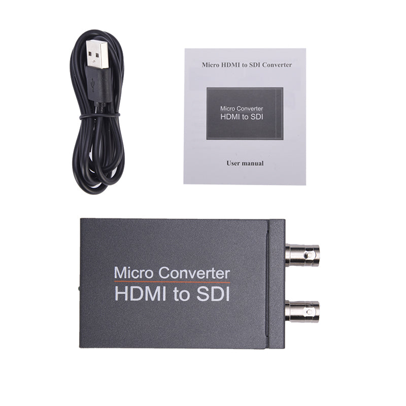 Convertidor Micro HDMI a SDI con salida en bucle, compatible con 3G HD SDI, 1 unidad