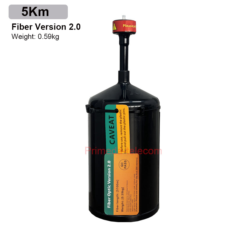 FPV Drones Optical Fiber Image Data Module Relay Extender Optical Link Sky up to 3Km/5Km/10Km/15Km/20km/25Km/30Km of Wired Signal Transmission Anti-Interference