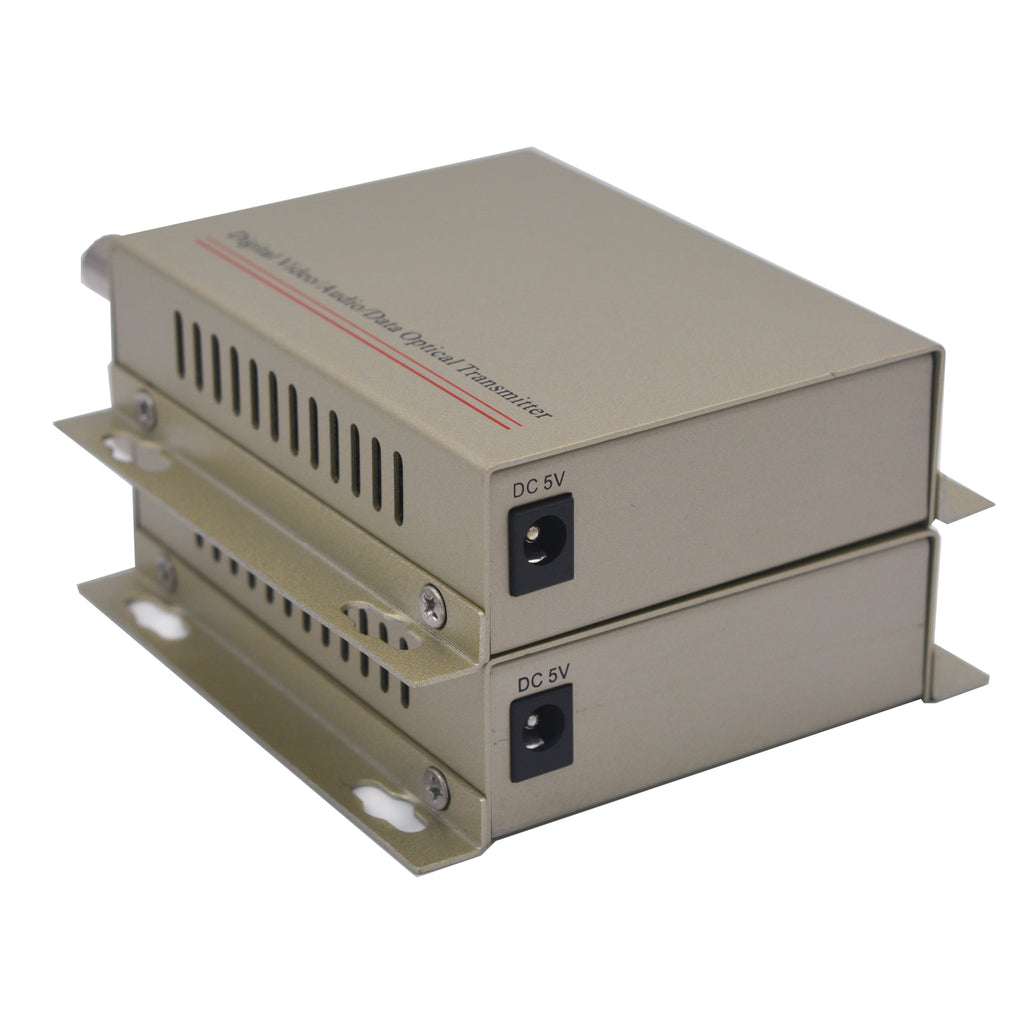 1 Port ST Video Over Fiber Optic Converters With RS485 data for PTZ A Set, Optical ST module Singlemode single fiber 20Km Multimode Support  PAL, NTSC, SECAM Analog Camera