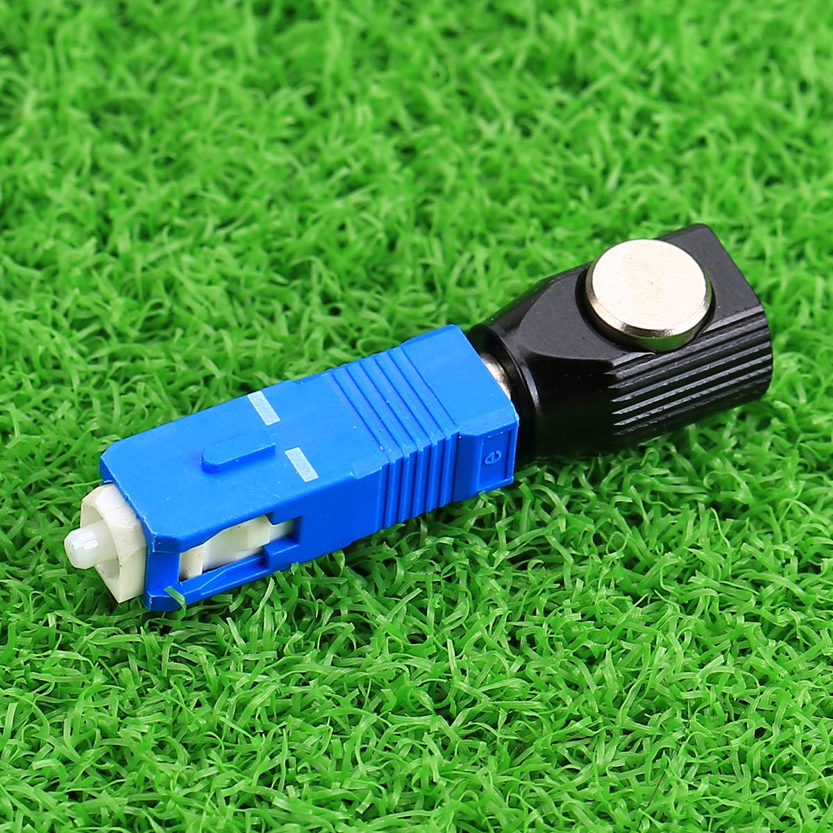 SC ST LC Bare Fiber Round Type Adapter UPC APC Bare Fiber Adapter for Fiber Optic Connection FTTH