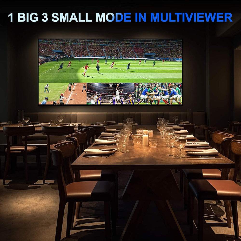 HDMI 4x1 Quad Multi-viewer Screen Divider/Switch | 1080P, 4K 30Hz Max | 5 Viewing Modes