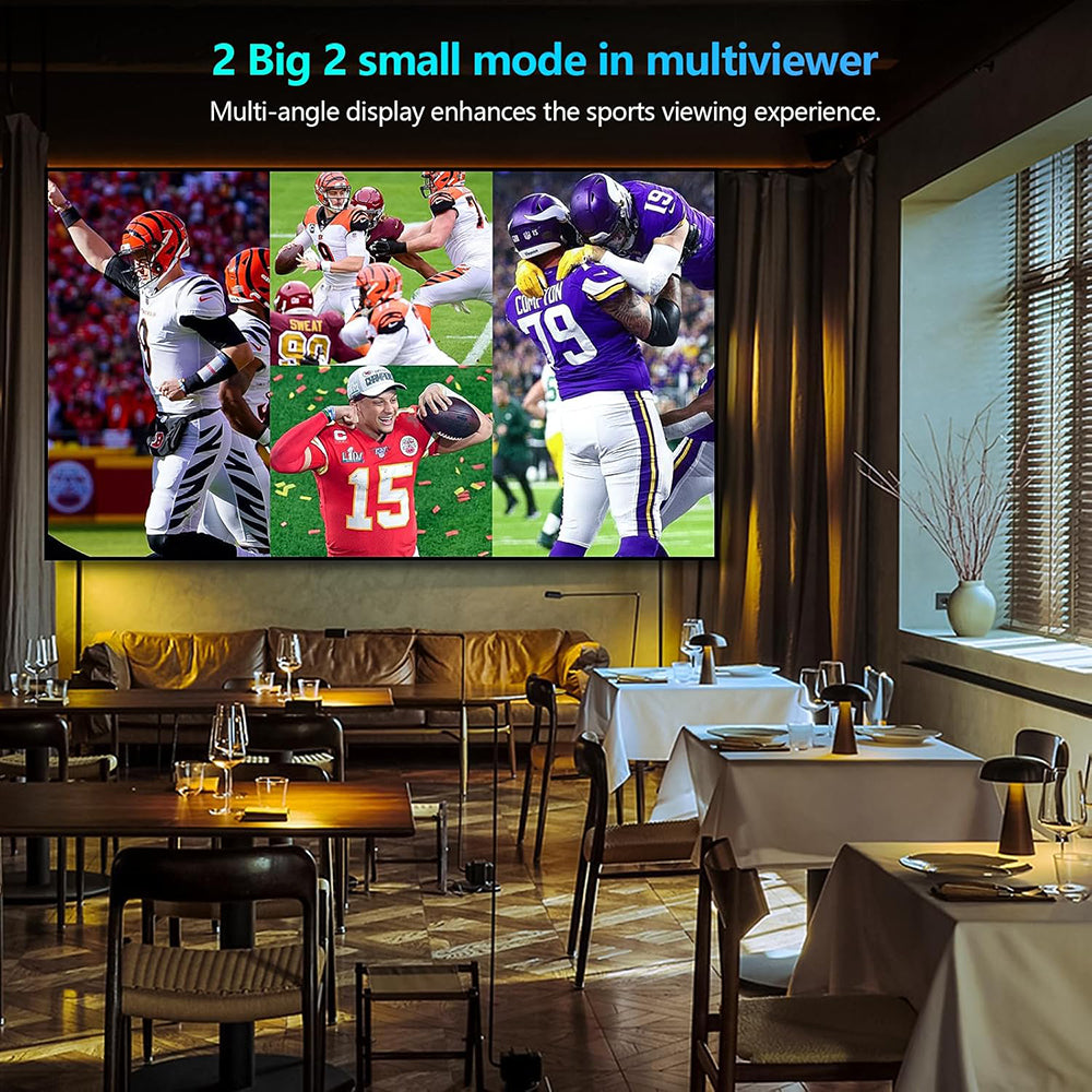 HDMI 4x1 Quad Multi-viewer Screen Divider/Switch | 1080P, 4K 30Hz Max | 5 Viewing Modes