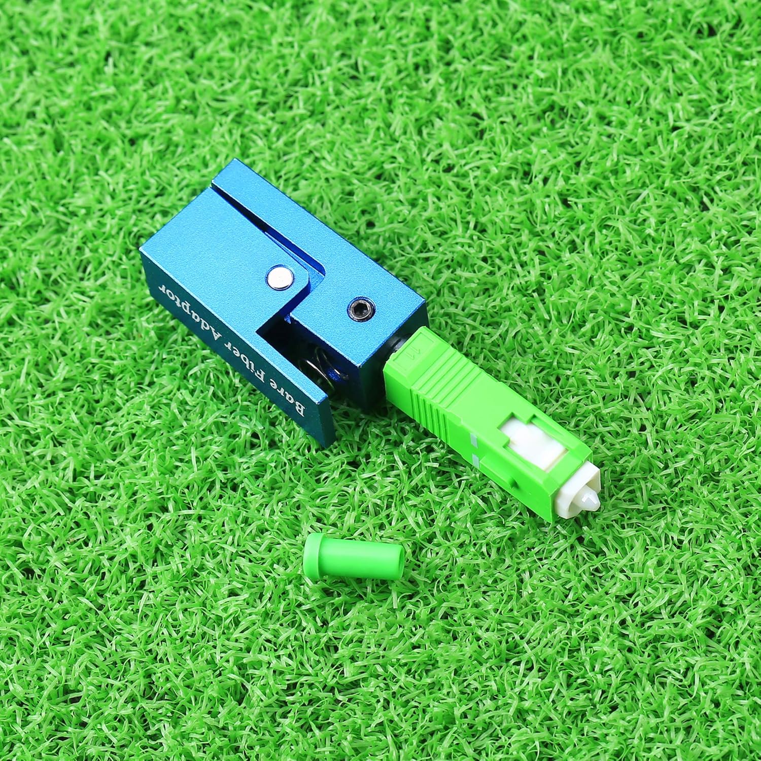 Fiber Optic Adapter FC/SC/LC APC Square Type Bare Fiber Adapter Coupler for Fiber Emergency Repair and Connection 1 PCS