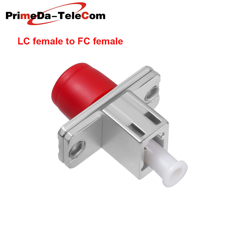LC Female to FC SC ST Female Hybrid Fibre Optic Connector Adapter SM 9/125μm Simplex Fibre Optic Converter Coupler, for Optical Power Meter Red Light Pen FTTH Patch Cord Pigtail,1PCS