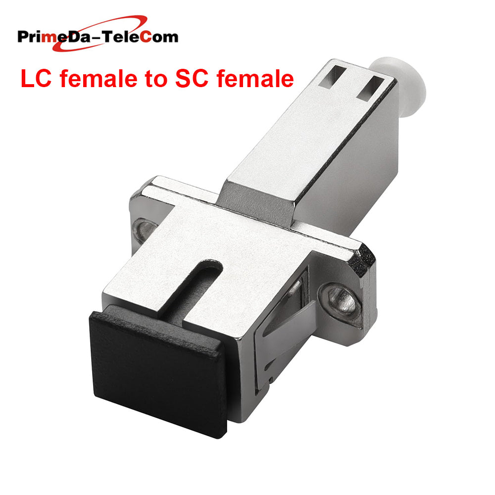 LC Female to FC SC ST Female Hybrid Fibre Optic Connector Adapter SM 9/125μm Simplex Fibre Optic Converter Coupler, for Optical Power Meter Red Light Pen FTTH Patch Cord Pigtail,1PCS