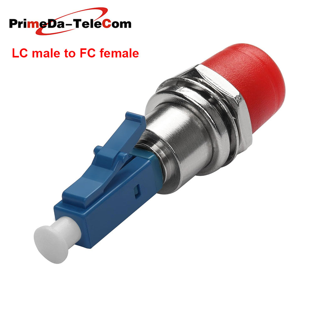 Visual Fault Locator Fiber Adapter, Fiber Optic Connector, Single Mode 9/125um LC Male to ST/FC/SC Female Hybrid Optical Fiber Convertor Adapter Compatible with Optical Power Meter Visual Fault Locator,1PCS