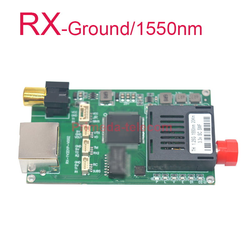 1 Analog Video over Fiber CVBS/TTL/SUBS/Ethernet Optical module transmiter receiver Singlemode Up 20Km-80Km