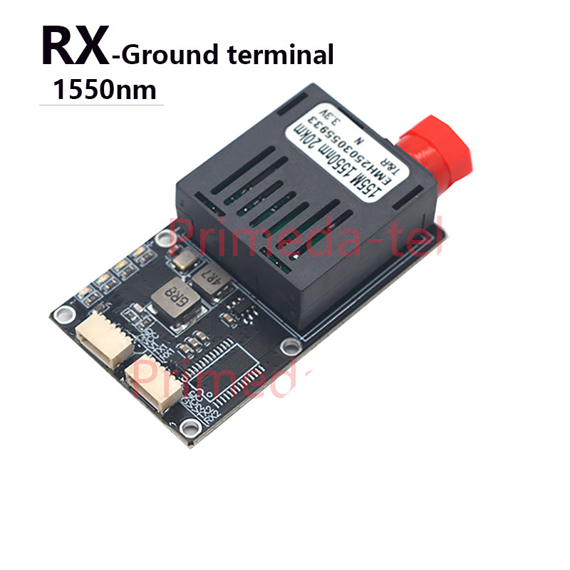 1 Analog Video and 2 RS232 data over Fiber Optical Transceiver Module TX 1310nm & RX 1550nm FC Singlemode up 20Km A pair