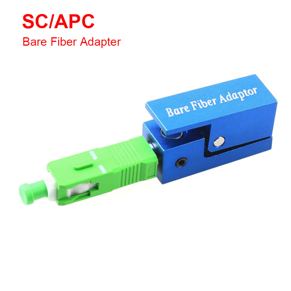 Fiber Optic Adapter FC/SC/LC APC Square Type Bare Fiber Adapter Coupler for Fiber Emergency Repair and Connection 1 PCS