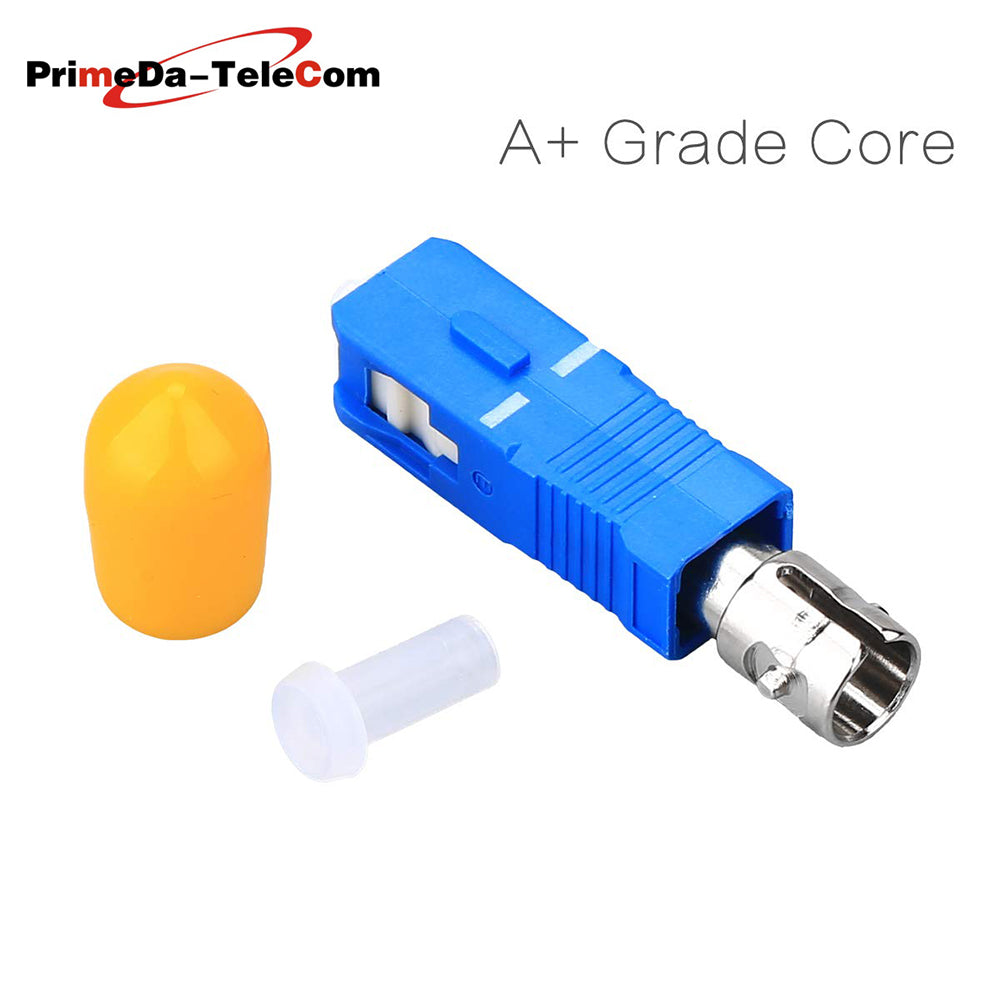 SC Male to FC/LC/ST Female Hybrid Fibre Optic Connector Adapter SM 9/125μm Simplex Fibre Optic Converter Coupler, for Optical Power Meter Red Light Pen FTTH Patch Cord Pigtail,1PCS