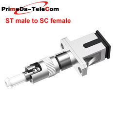 Visual Fault Locator Fiber Adapter, Fiber Optic Connector, Single Mode 9/125um ST Male to LC/FC/SC Female Hybrid Optical Fiber Convertor Adapter Compatible with Optical Power Meter Visual Fault Locator,1PCS