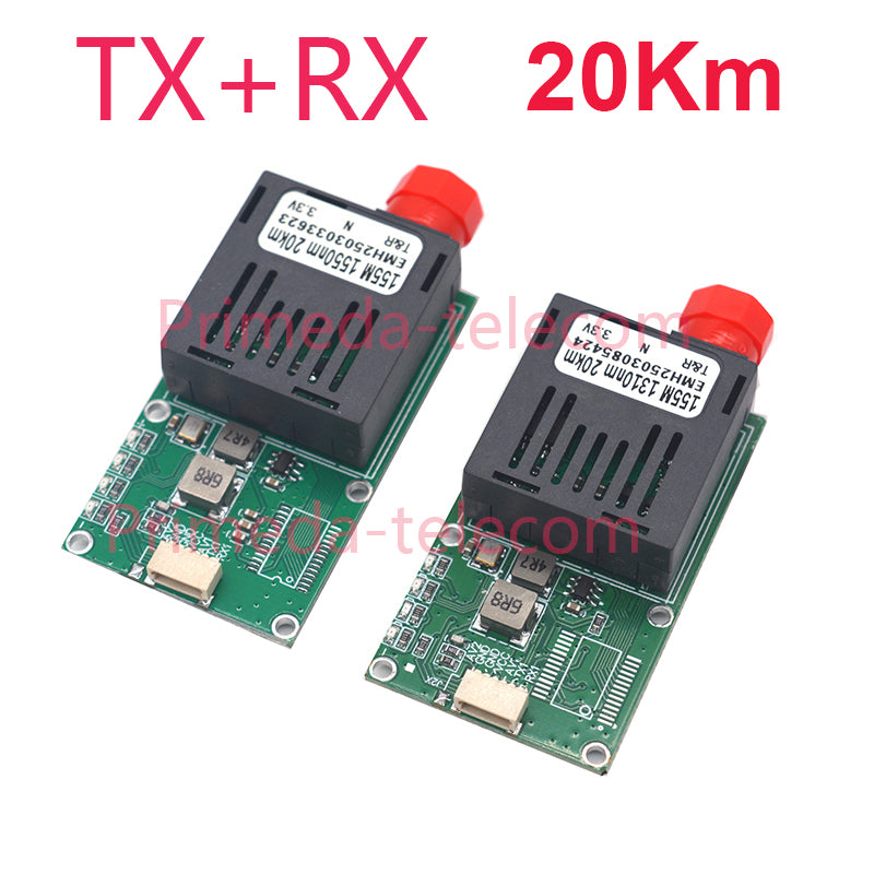 1 CVBS Analog Video with 1 TTL UART SBUS over Fiber Optic Converter TX 1310nm/RX 1550nm , FC Singlemode Single Fiber up 20Km, TTL 420Kb/s