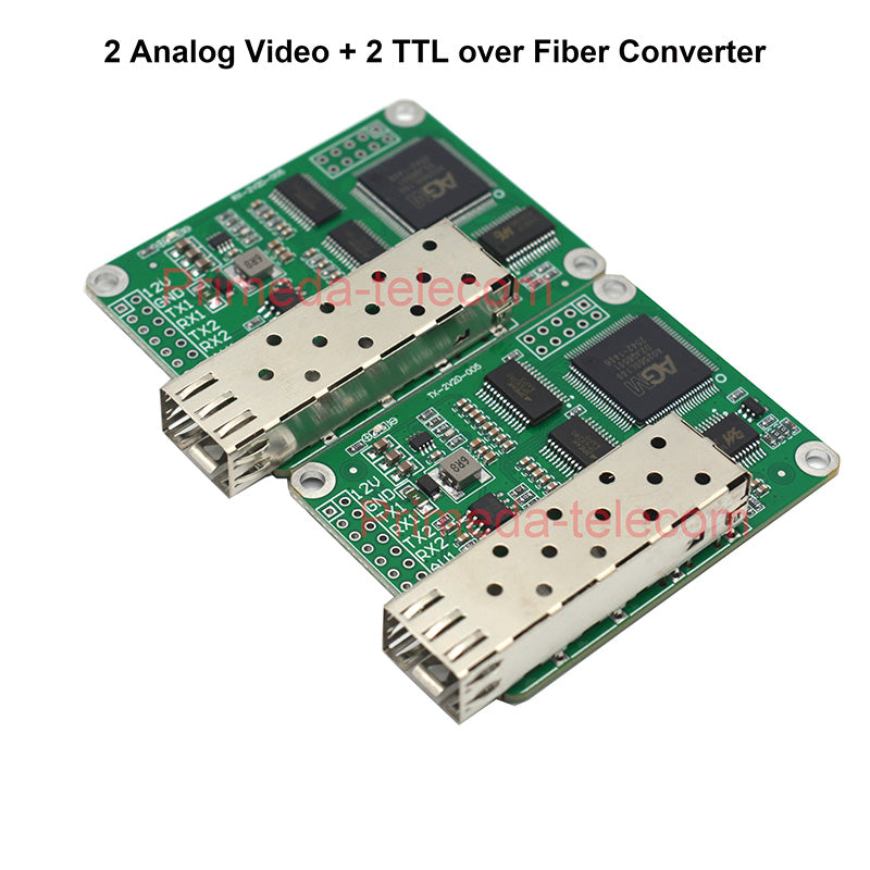 2 CVBS Video 2 TTL over Fiber Optical Transceiver Module Controller for FPV drones 1.25G SFP 20Km TX 1310 RX 1550nm